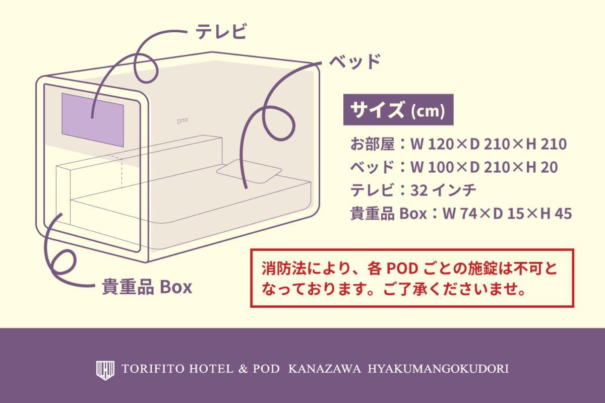 Torifito Hotel & Pod Kanazawa Exteriör bild